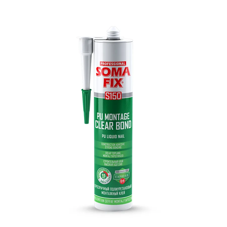 SomaFix Professional S150 PU ragasztó - CLEAR BOND