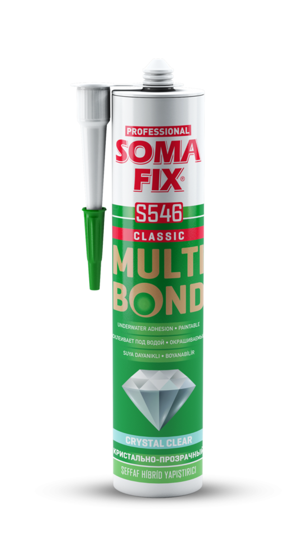 SomaFix Professional S546 hibrid általános ragasztó - MULTIBOND Kristálytiszta